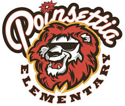 Poinsettia Elementary Lions Logo